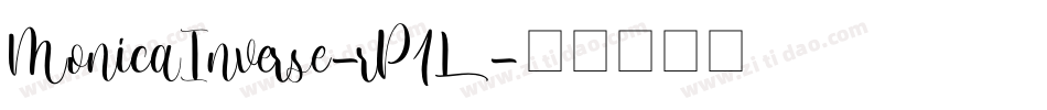 MonicaInverse-rP1L字体转换