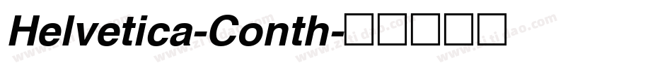 Helvetica-Conth字体转换