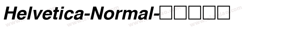 Helvetica-Normal字体转换