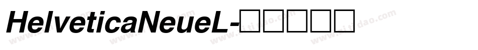 HelveticaNeueL字体转换