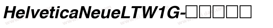 HelveticaNeueLTW1G字体转换