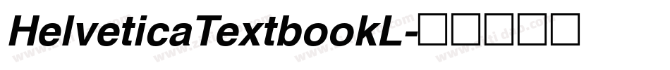 HelveticaTextbookL字体转换