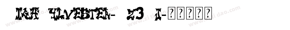 HighSylvester-Yz3Bj字体转换