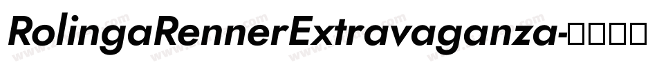 RolingaRennerExtravaganza字体转换