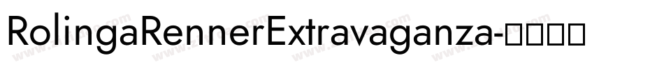 RolingaRennerExtravaganza字体转换
