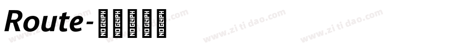 Route字体转换