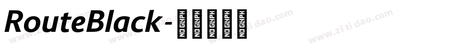 RouteBlack字体转换