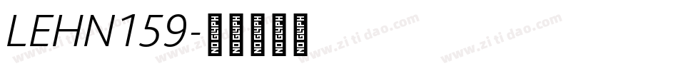 LEHN159字体转换