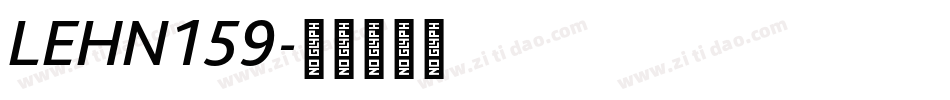 LEHN159字体转换