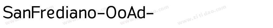 SanFrediano-OoAd字体转换