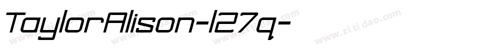 TaylorAlison-l27q字体转换