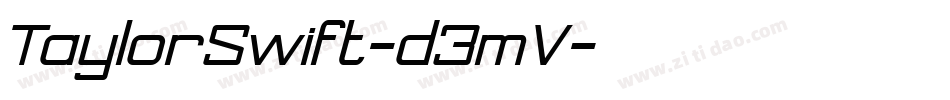 TaylorSwift-d3mV字体转换