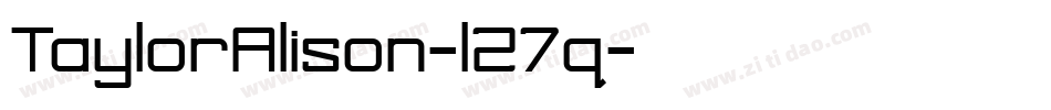 TaylorAlison-l27q字体转换