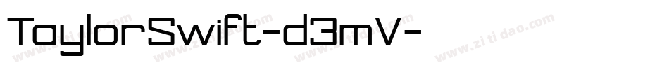 TaylorSwift-d3mV字体转换