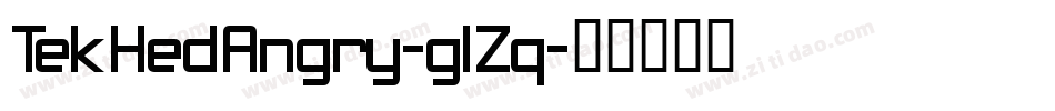 TekHedAngry-glZq字体转换