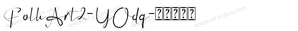 FolkArt2-YOdq字体转换