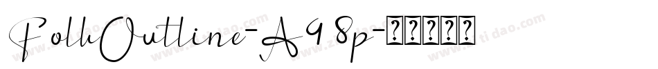 FolkOutline-A48p字体转换