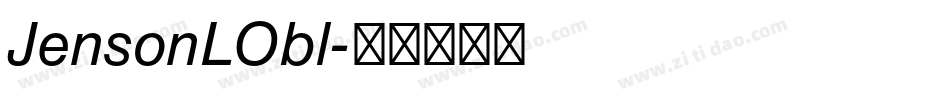 JensonLObl字体转换