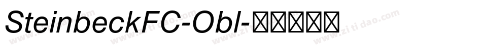 SteinbeckFC-Obl字体转换