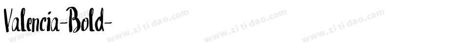 Valencia-Bold字体转换