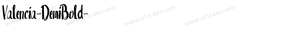 Valencia-DemiBold字体转换