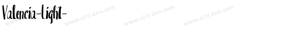 Valencia-Light字体转换