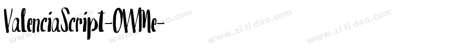 ValenciaScript-OVVMe字体转换