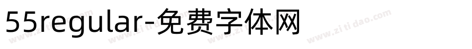 55regular字体转换