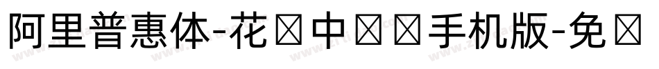 阿里普惠体-花样中国结手机版字体转换