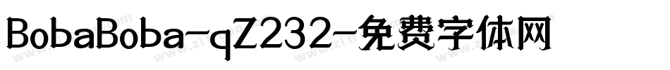 BobaBoba-qZ232字体转换