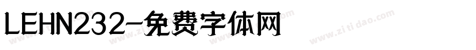 LEHN232字体转换