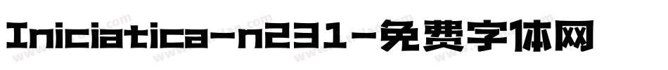 Iniciatica-n231字体转换