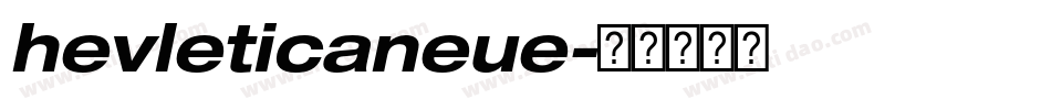 hevleticaneue字体转换