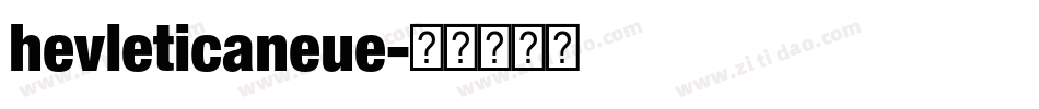 hevleticaneue字体转换