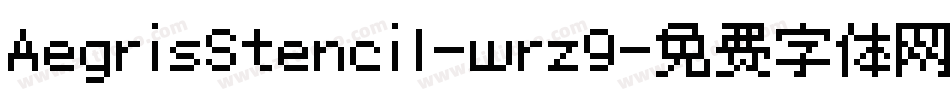 AegrisStencil-wrz9字体转换