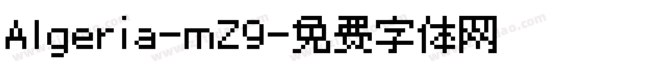 Algeria-mZ9字体转换
