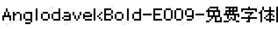 AnglodavekBold-EOO9字体转换