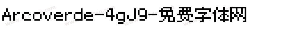 Arcoverde-4gJ9字体转换