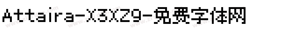 Attaira-X3XZ9字体转换