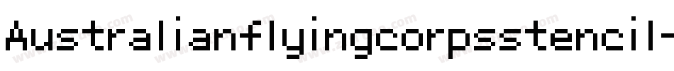 Australianflyingcorpsstencil-XAJ9字体转换