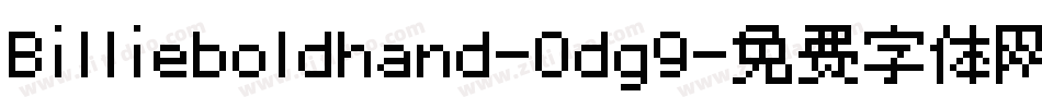 Billieboldhand-0dg9字体转换