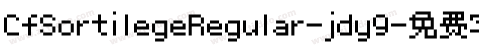 CfSortilegeRegular-jdy9字体转换
