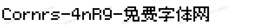 Cornrs-4nR9字体转换