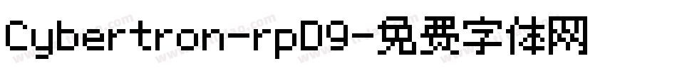Cybertron-rpD9字体转换