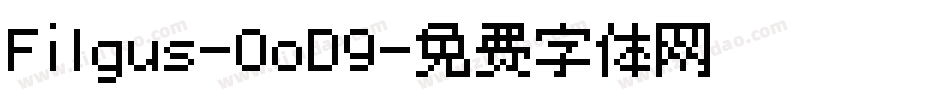 Filgus-0oD9字体转换
