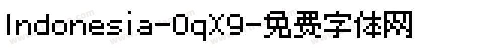 Indonesia-0qX9字体转换