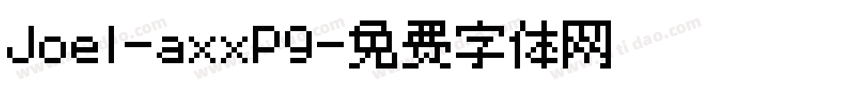 Joel-axxP9字体转换
