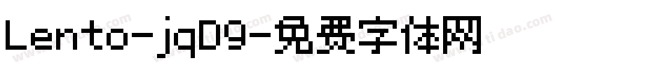 Lento-jqD9字体转换