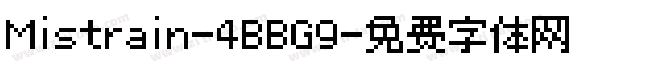 Mistrain-4BBG9字体转换