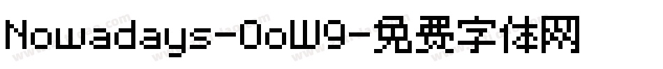 Nowadays-0oW9字体转换
